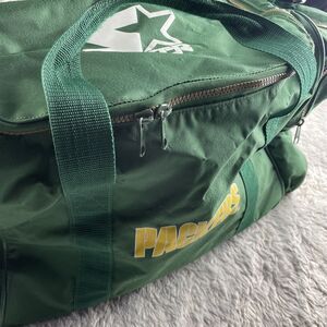 Vintage Green Bay Packers Bag Green Yellow White Starter Duffel Gym Travel NFL